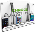 Wall Mounted Cell Phone Charging Station with 8 Ports - High Speed