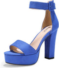 Platform Block Chunky High Heels for Women - 5in Sabrina