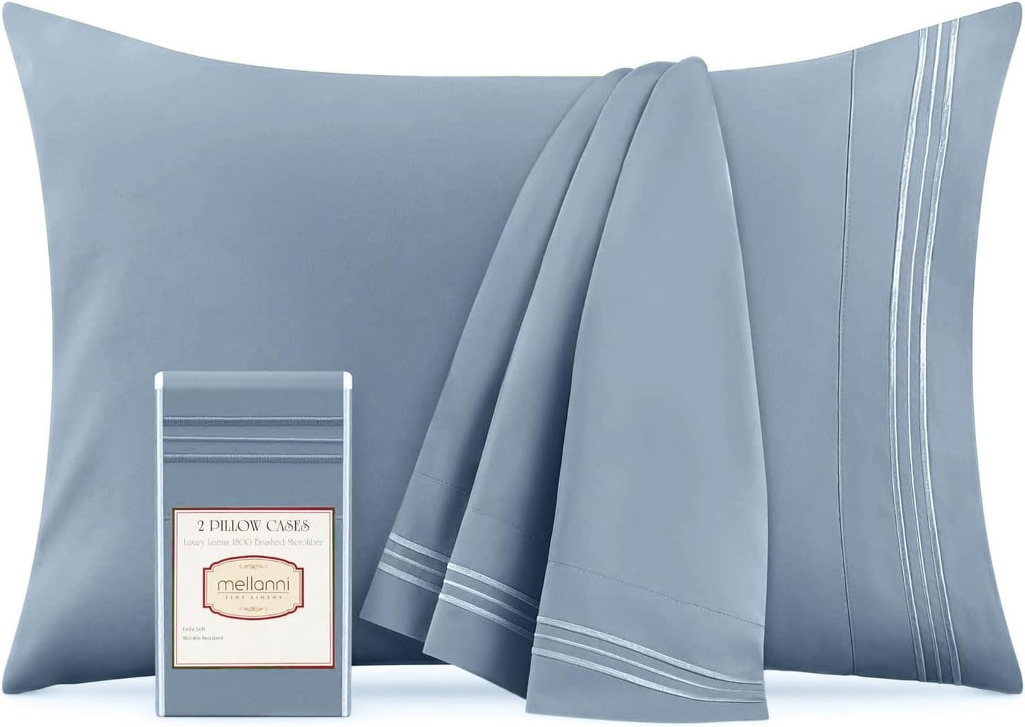 Mellanni Pillow Cases - Luxury Cooling Pillow Covers for Comfort