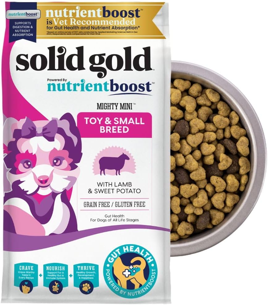 Solid Gold Small Breed Dry Dog Food with Real Lamb for Health