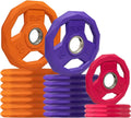 SPART Color Coded 2-Inch Olympic Grip Weight Plates - Bright, Durable