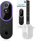1080p Video Doorbell Camera Wireless with Chime - AI Human Detection