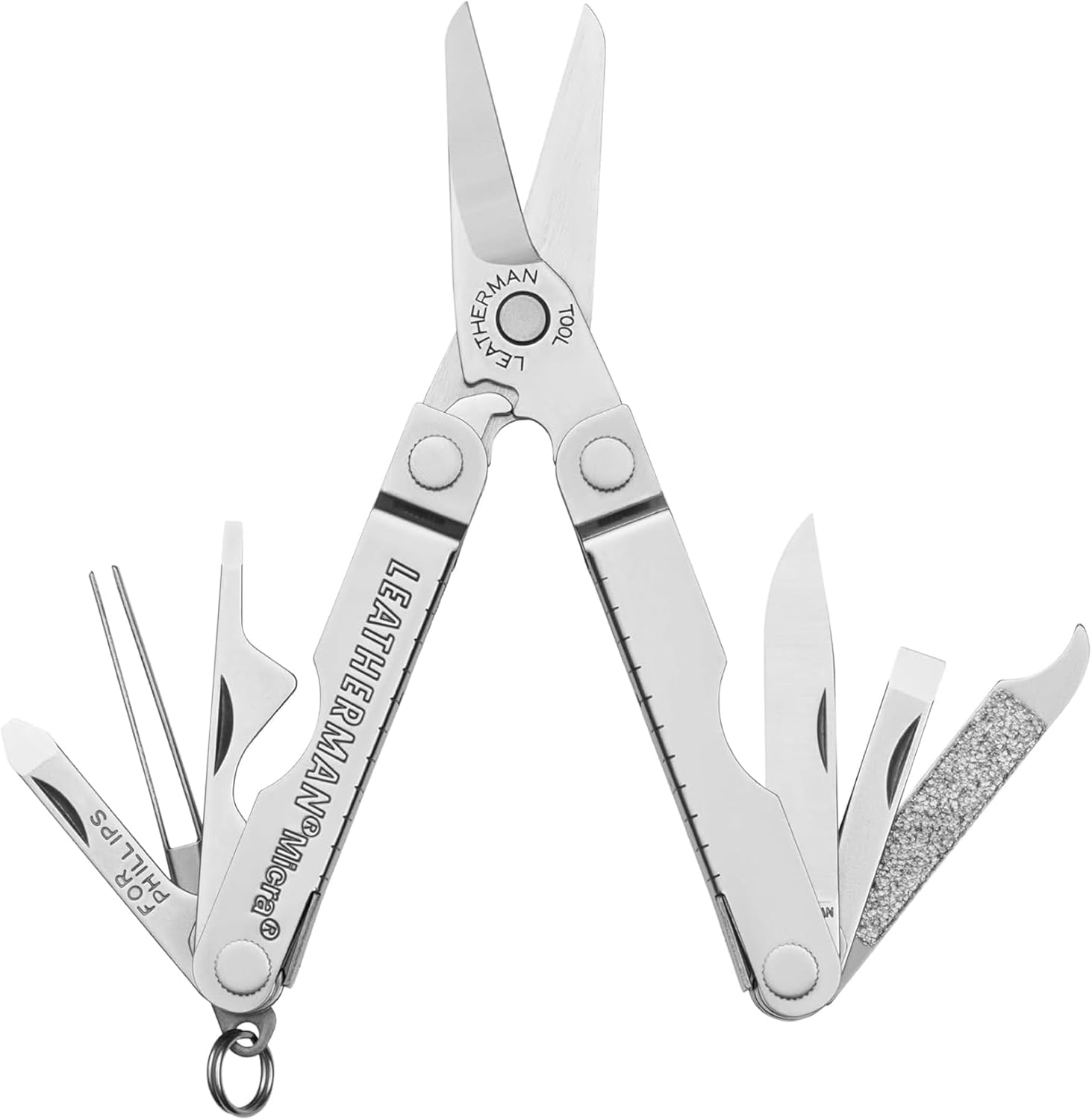 LEATHERMAN Micra Keychain Multi-tool with Grooming Tools