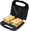 800W Sandwich Press: Double-Sided Heating, Non-Stick Plates, Easy Clean - Perfect for French Toast, Panini!