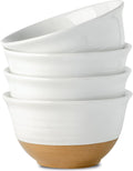 Hasense Soup Bowls 7 in Large Cereal Bowls Set of 4 - Deep 40 OZ