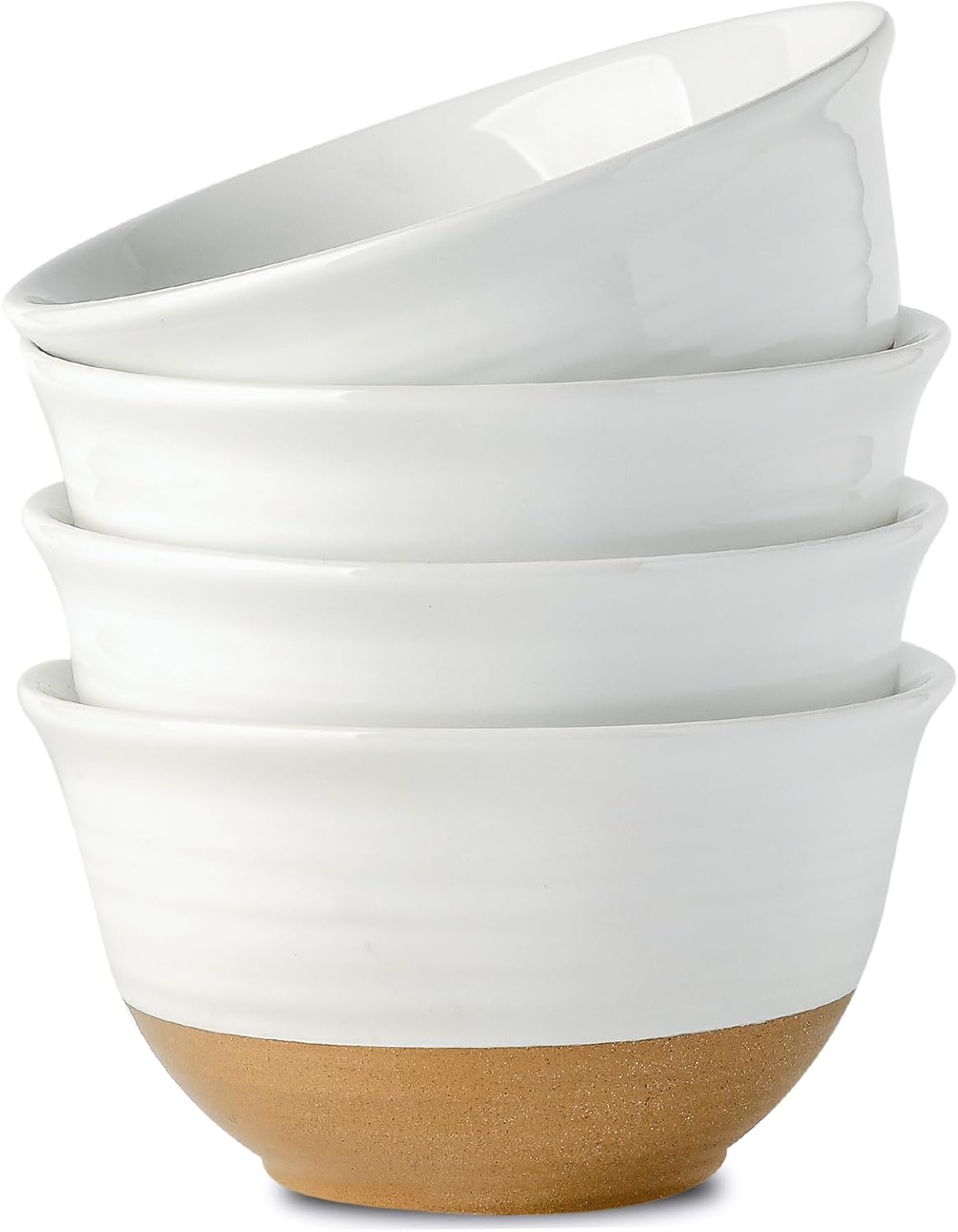Hasense Soup Bowls Set of 4, 7 Inch Large Cereal Bowls