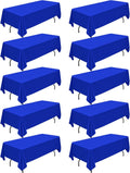 Royal Blue Polyester Tablecloth 60 x 102 in 10-Pack - Durable Event