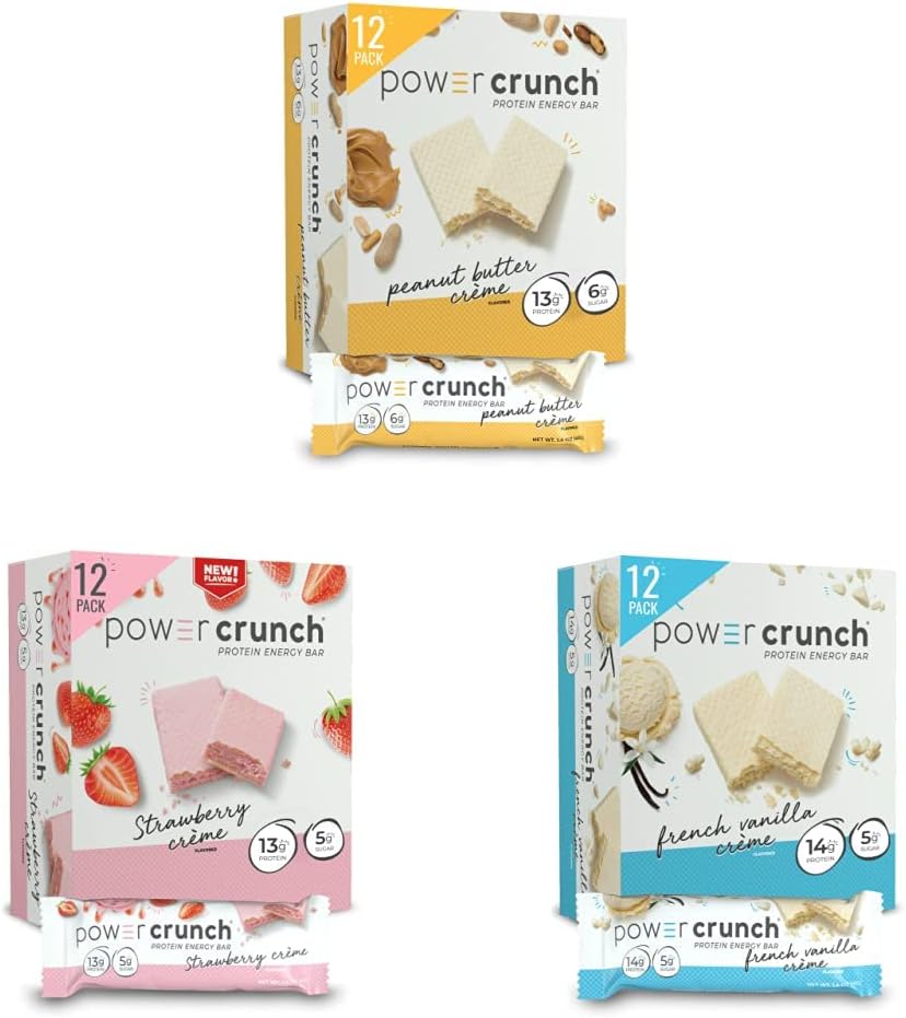 Power Crunch Protein Wafer Bars - Delicious Flavors Bundle