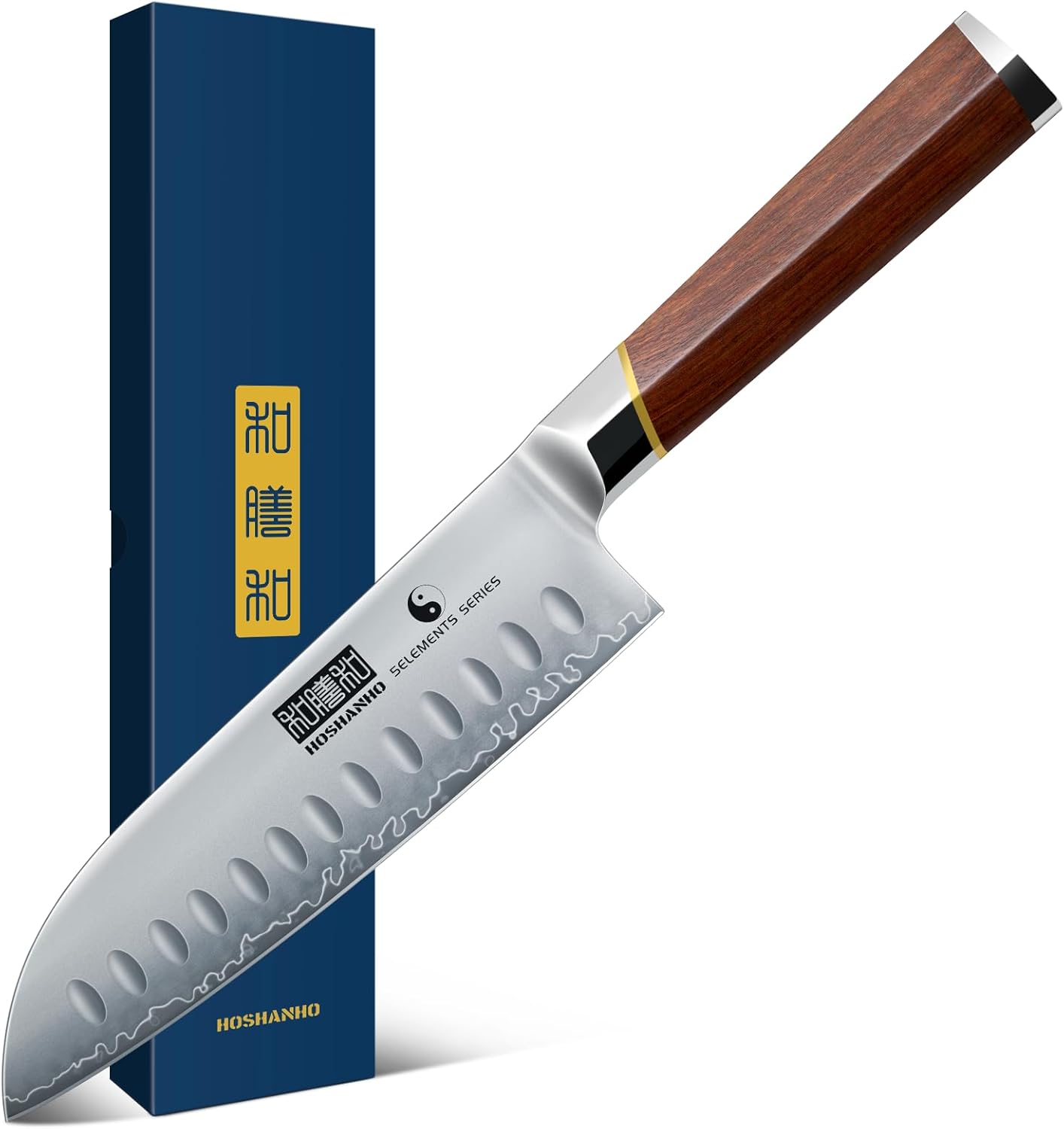 7 Inch Santoku Knife for Professional Chefs - HOSHANHO Gift Box
