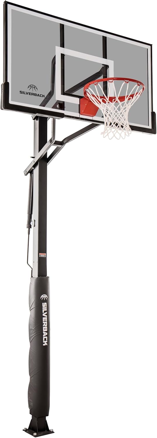 Silverback In-Ground Basketball Hoops with Adjustable Height