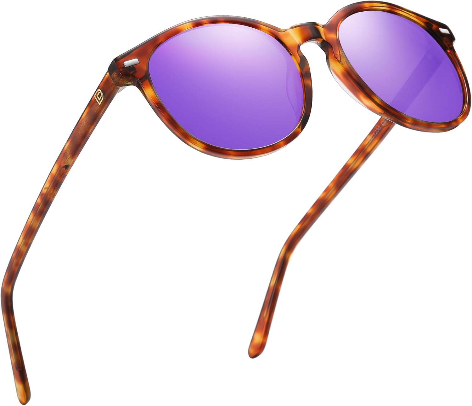 DUCO Polarized Sunglasses for Women Retro Round Classic Shades