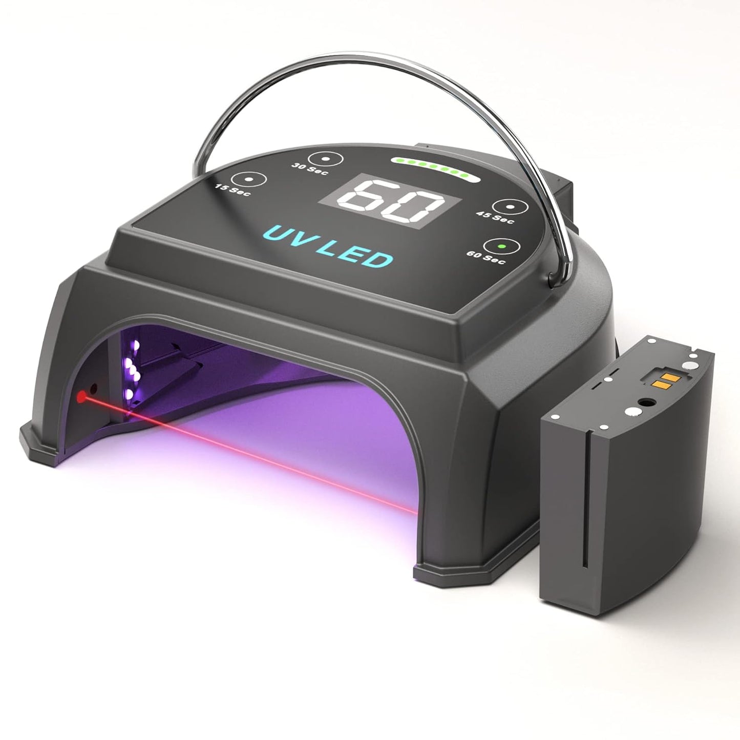 80W Professional Cordless UV LED Nail Lamp for Home and Salon