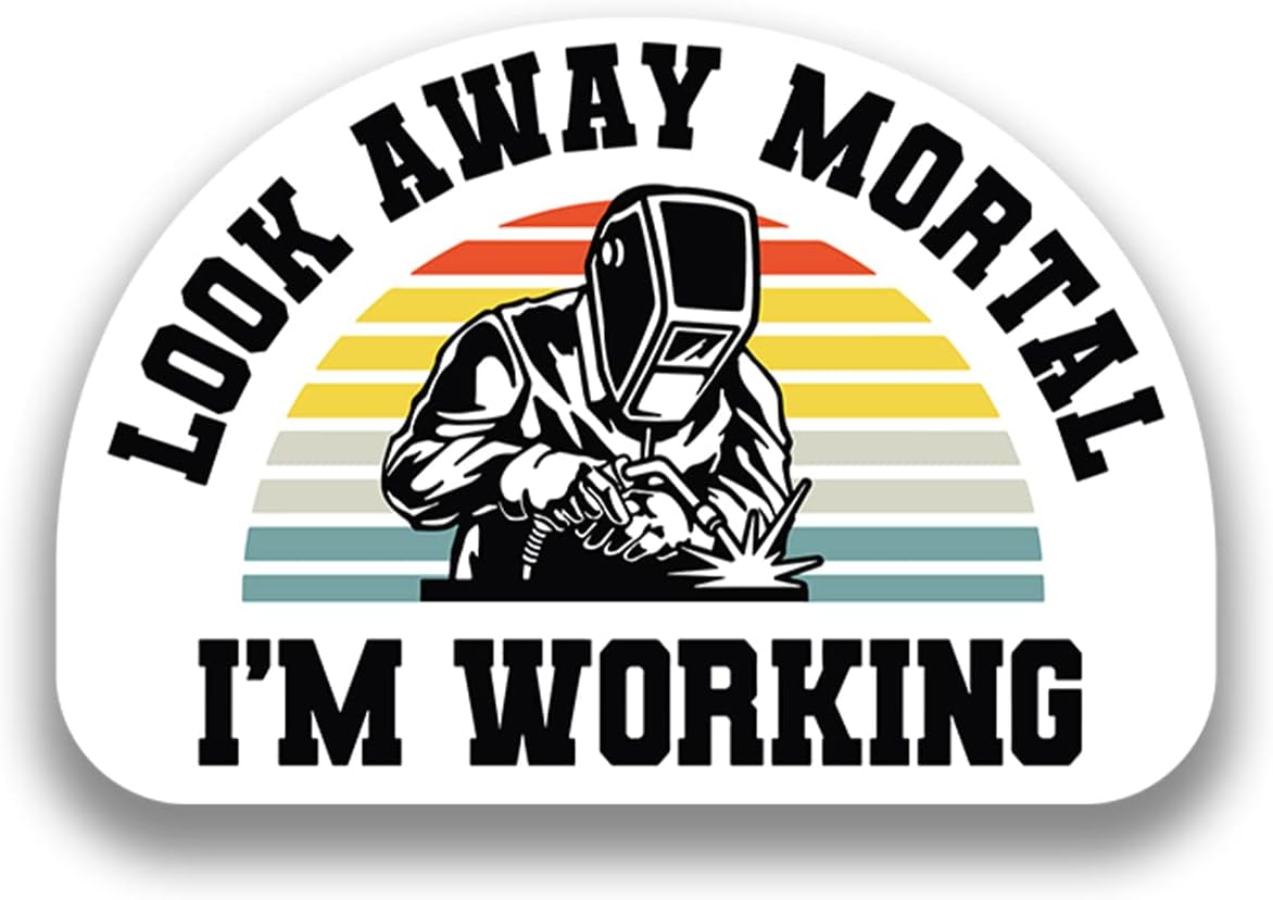 5 Welder Welding Decal Sticker - Versatile Vinyl Adhesive