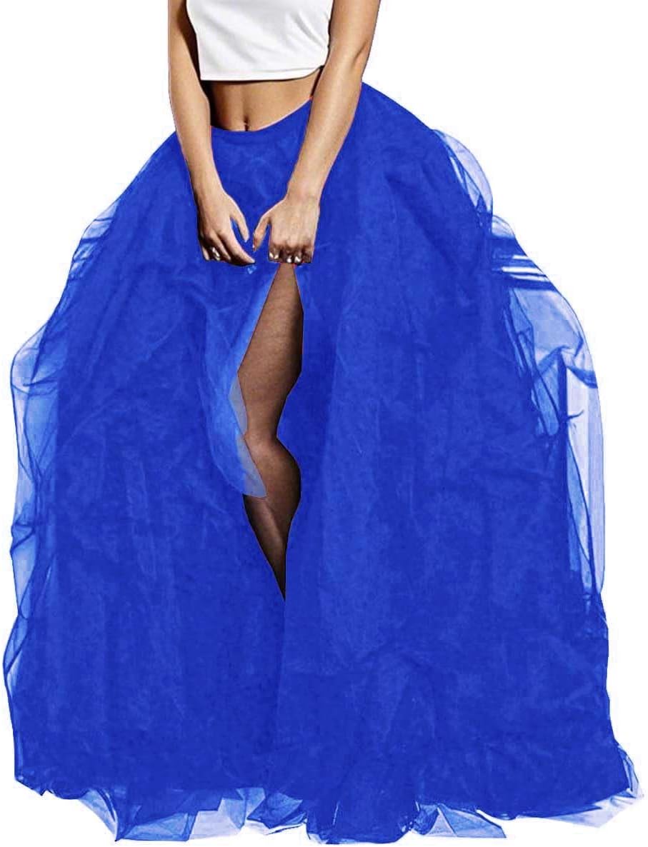 WDPL Wedding Planning Long Maxi Tulle Skirt for Special Occasions