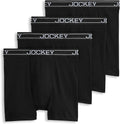 Lightweight Cotton Blend 5 in Boxer Brief for Men - 4 Pack