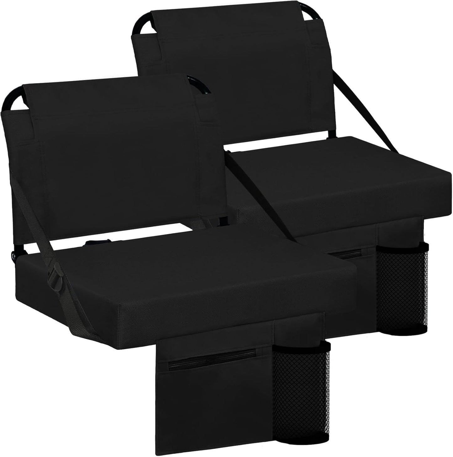 Stadium Seat for Bleachers with Back Support and Cushion