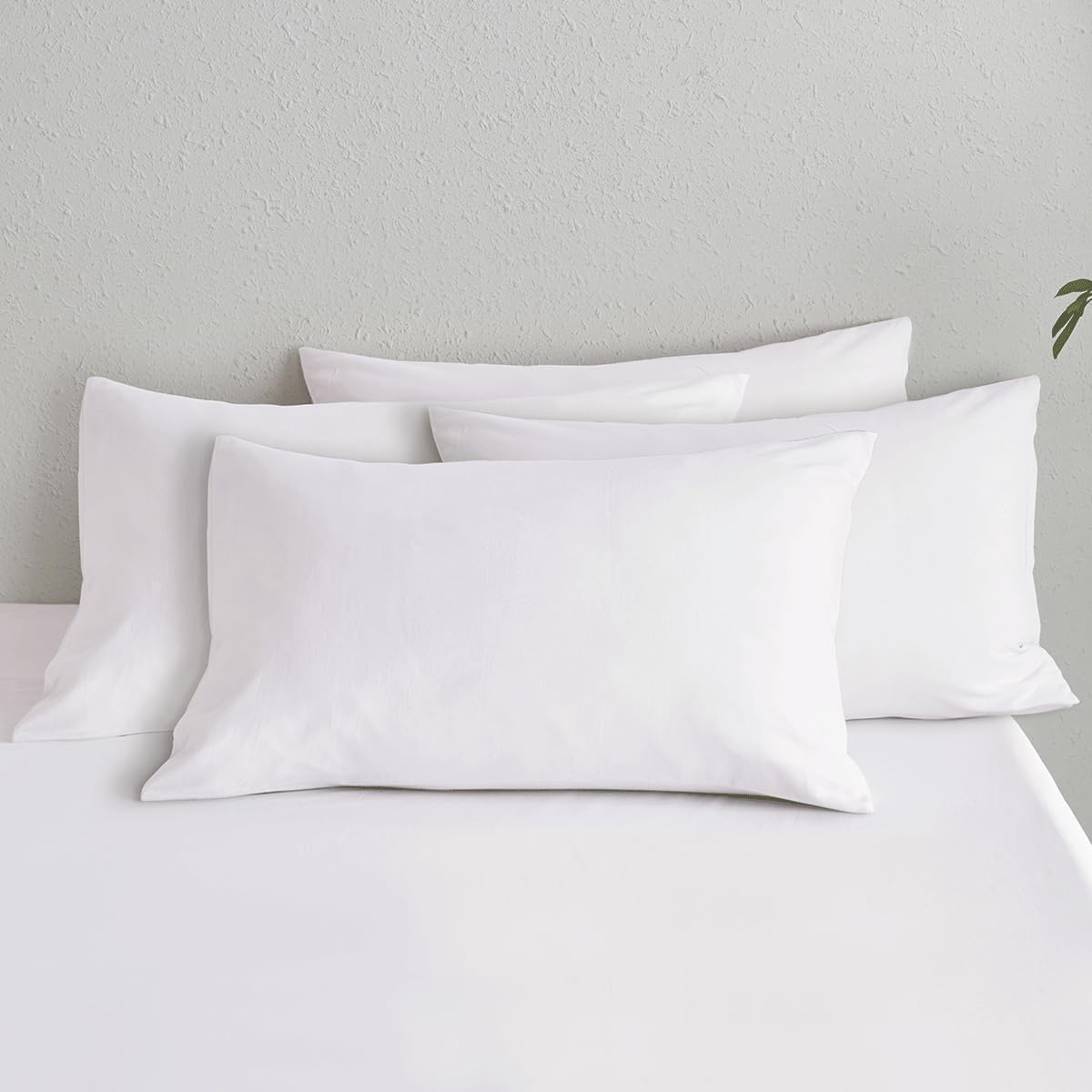 MooMee Bedding Pillowcases Pack of 4 Soft Comfy King Size