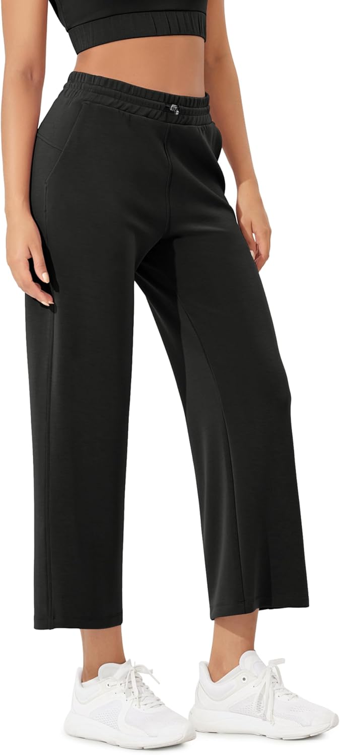 ODODOS Women's Modal Soft Wide Leg Pants with Pockets
