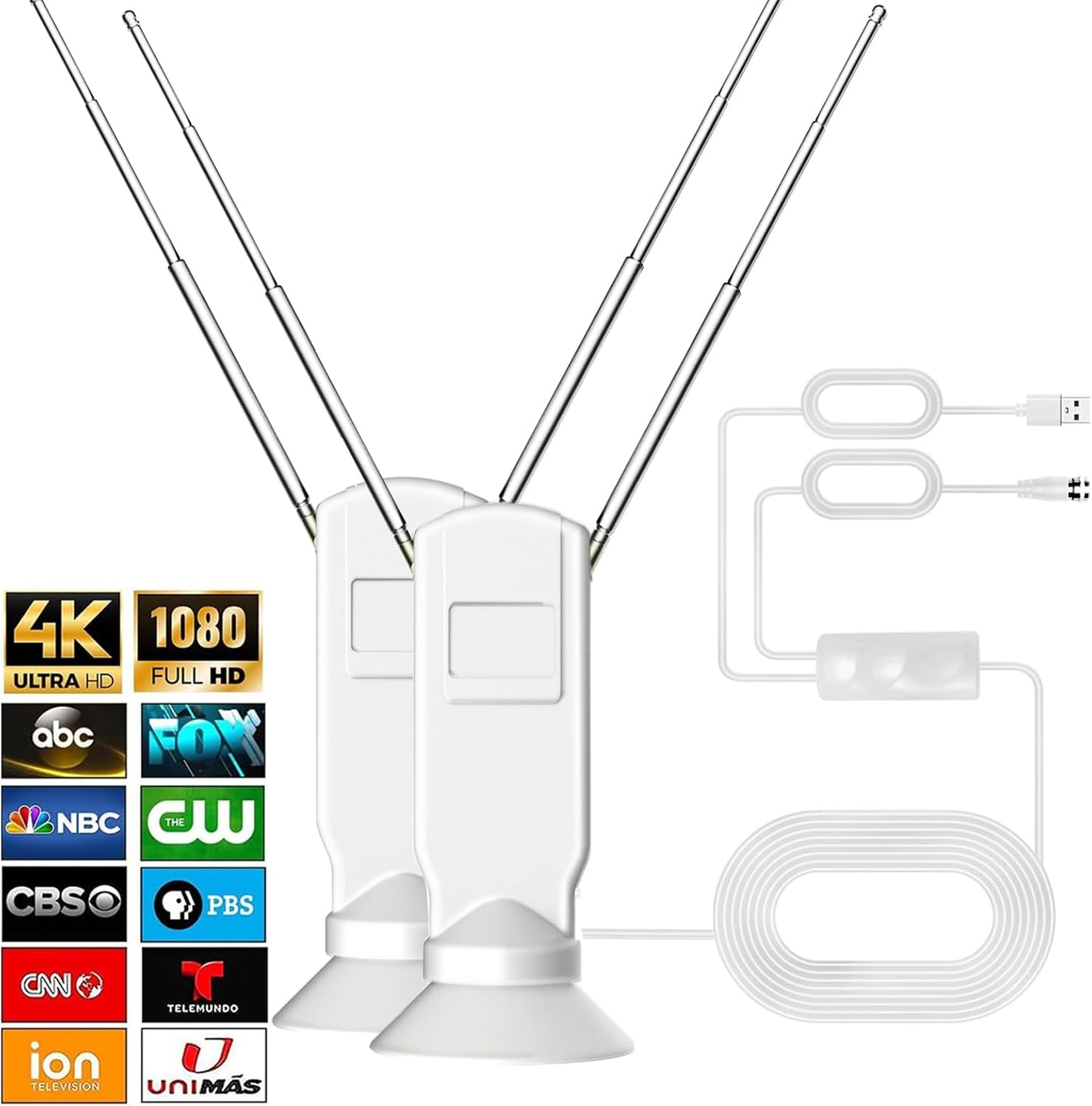 HD TV Antenna Bundle: Free Local Channels, Super Booster