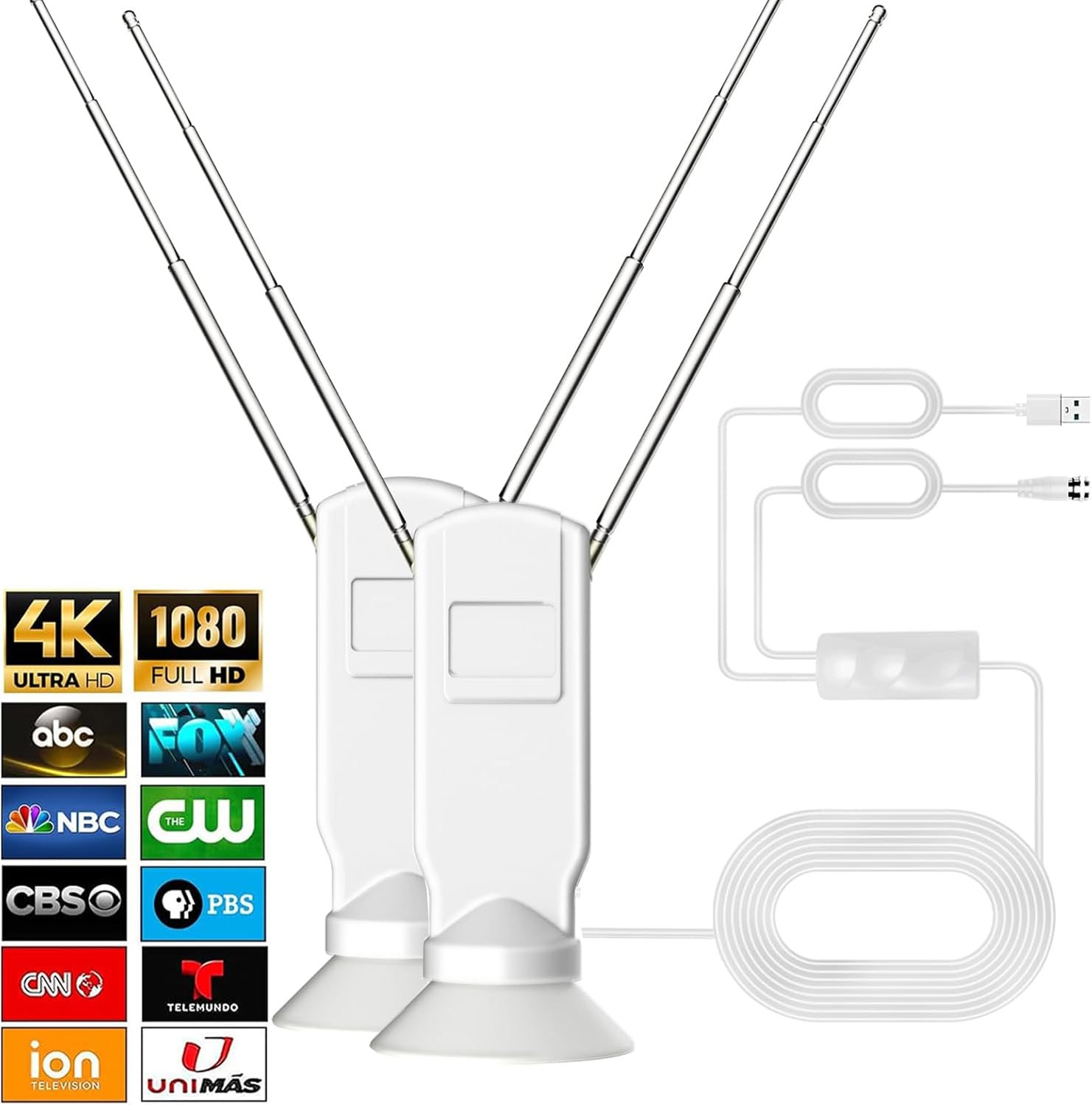 HD TV Antenna Bundle: Free Local Channels, Super Booster