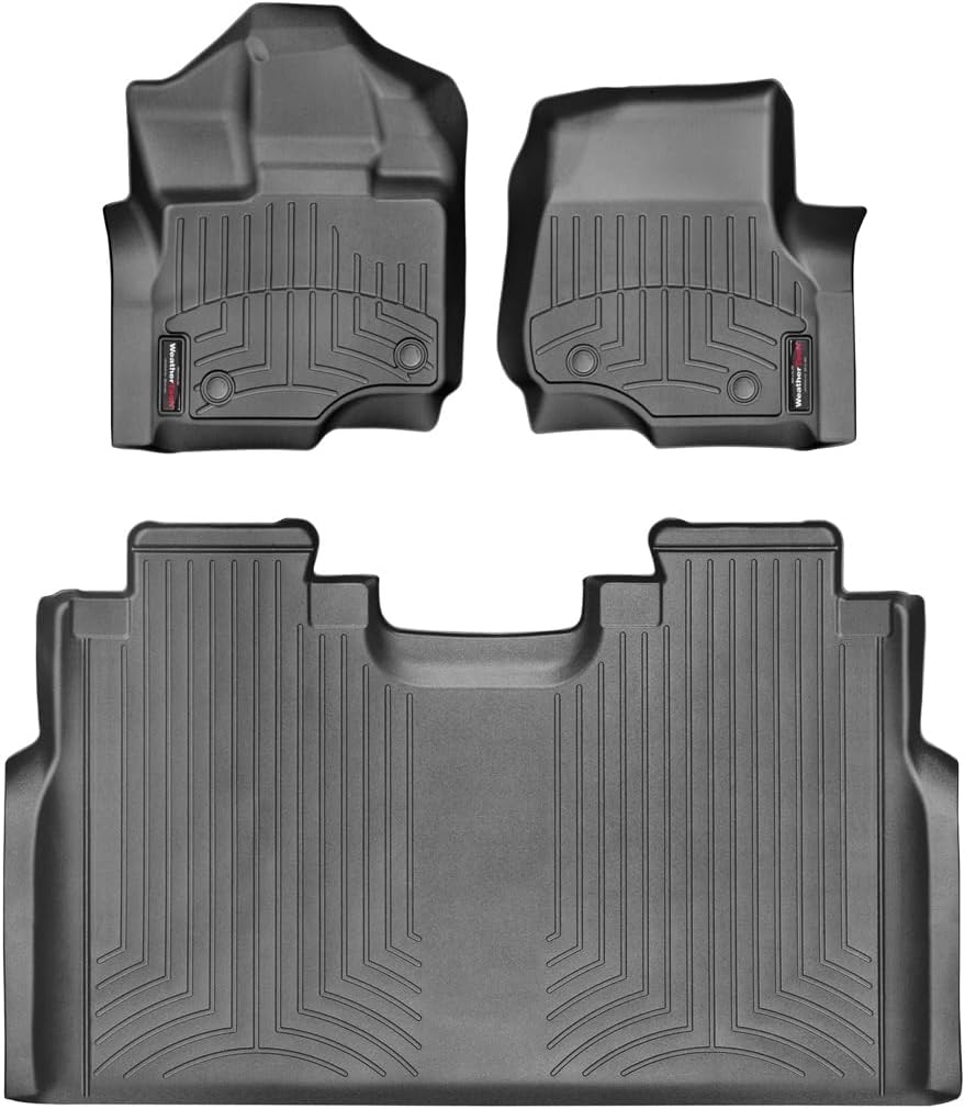 Weathertech Custom Fit FloorLiners for Ford F-150, Black