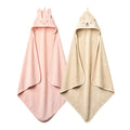 Baby Hooded Towel Organic Cotton 32 in x 32 in - Super-Soft 2-Pack