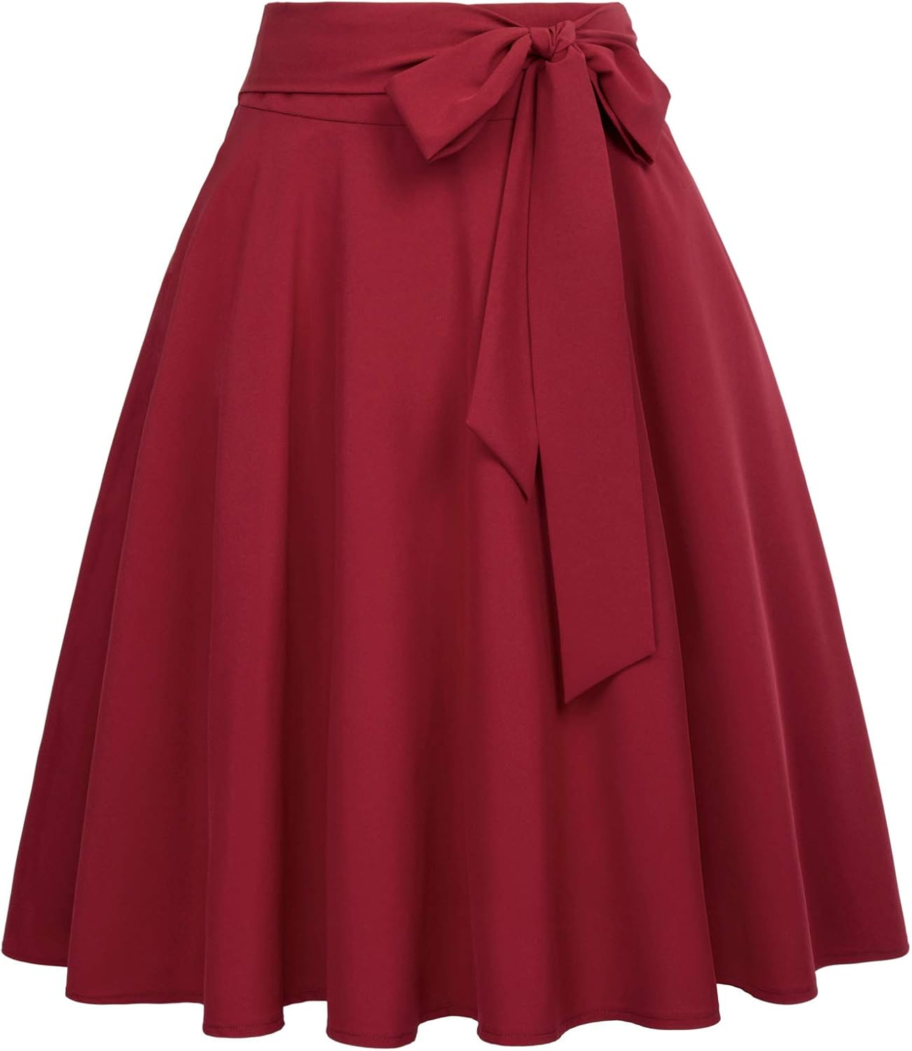 Belle Poque Women's High Waist A-Line Skater Midi Skirt Review