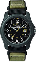 Timex Men's Expedition Camper Watch with Nylon and Leather Strap