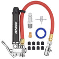 10-120 PSI Tire Inflator Gauge with Locking Air Chuck - Accurate