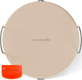KitchenStar 16-in Pizza Stone for Oven and BBQ Grill - Cordierite Heat