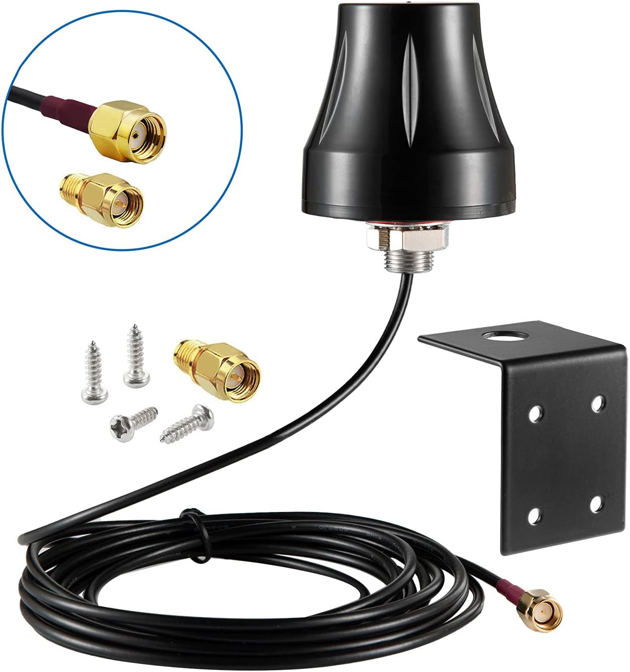 Dual Band Waterproof WiFi Antenna for Security Cameras