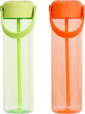 Elemental Splash Water Bottles - Leak-Proof 26oz Sport Bottle (2 Pack)
