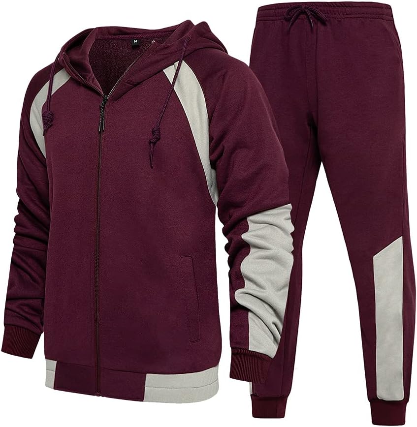 Men's Hooded Athletic Tracksuit for Comfort and Style