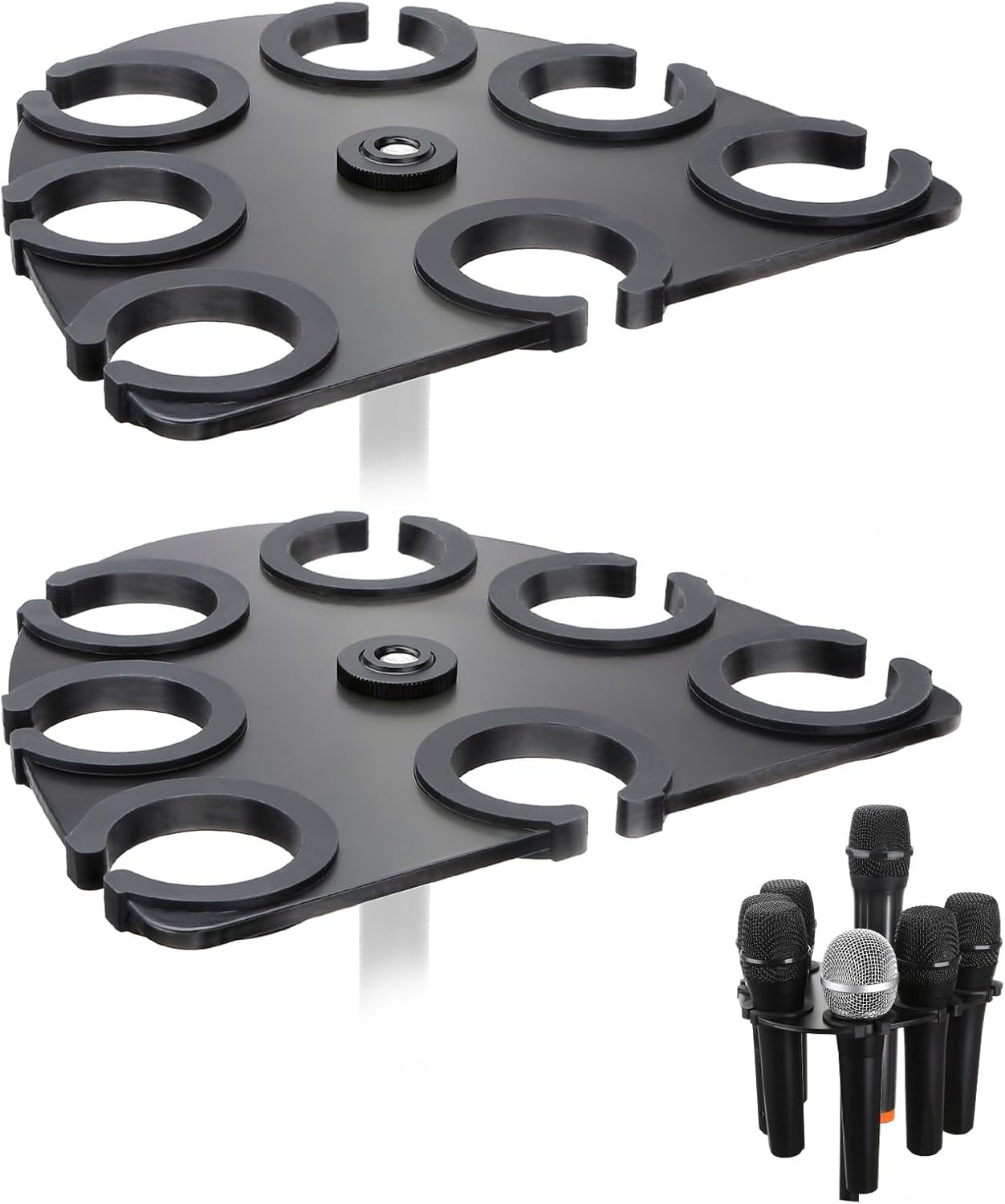 Multiple Mic Holder for Efficient Organization of 7 Microphones