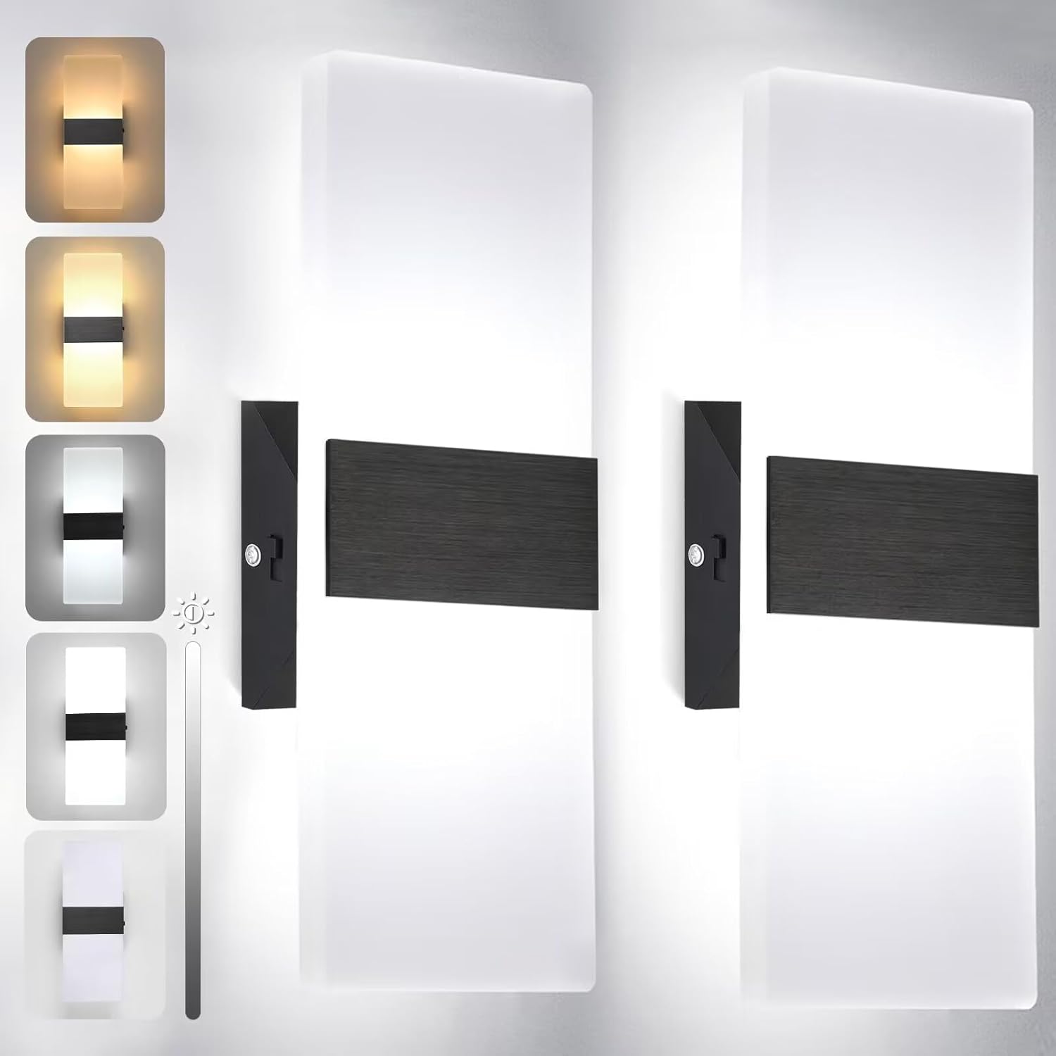 TRLIFE Dimmable LED Wall Sconces for Modern Home Lighting