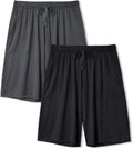Mens Pajama Shorts Bamboo Rayon Sleep Shorts - Soft Breathable Fit