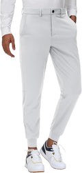 Men's Stretch Golf Joggers Pants with Belt Loops - Slim Tapered 29-34