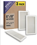 Floor Register with Louvered Design for 6x10 and 10x6 Ducts