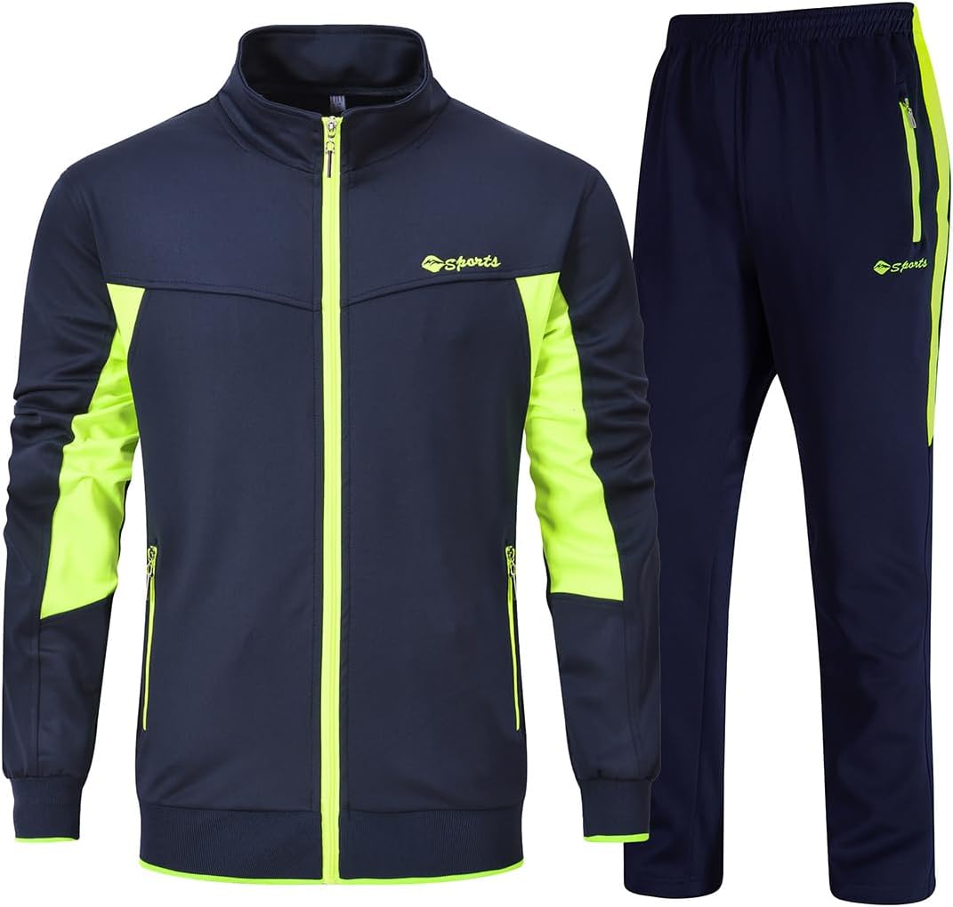 YSENTO Men's Tracksuits Outfits Set for Jogging and Training