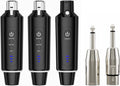 Wireless XLR Microphone System (2 Transmitters, 1 Receiver) - 160ft