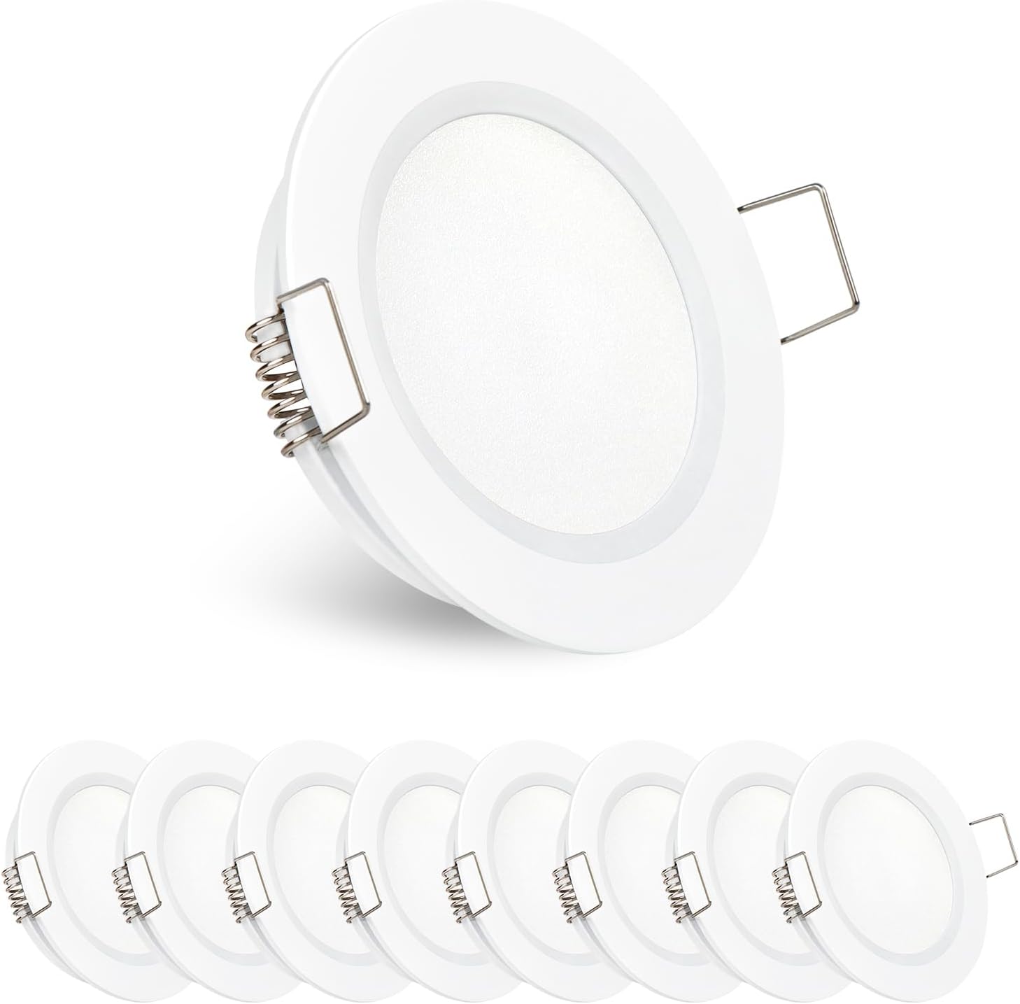 12 Volt LED Puck Light for RVs, Boats, and Campers - 8 Pack