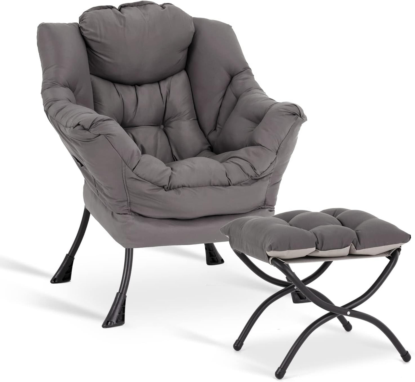 LITA Lazy Chair with Ottoman for Modern Living Room Comfort