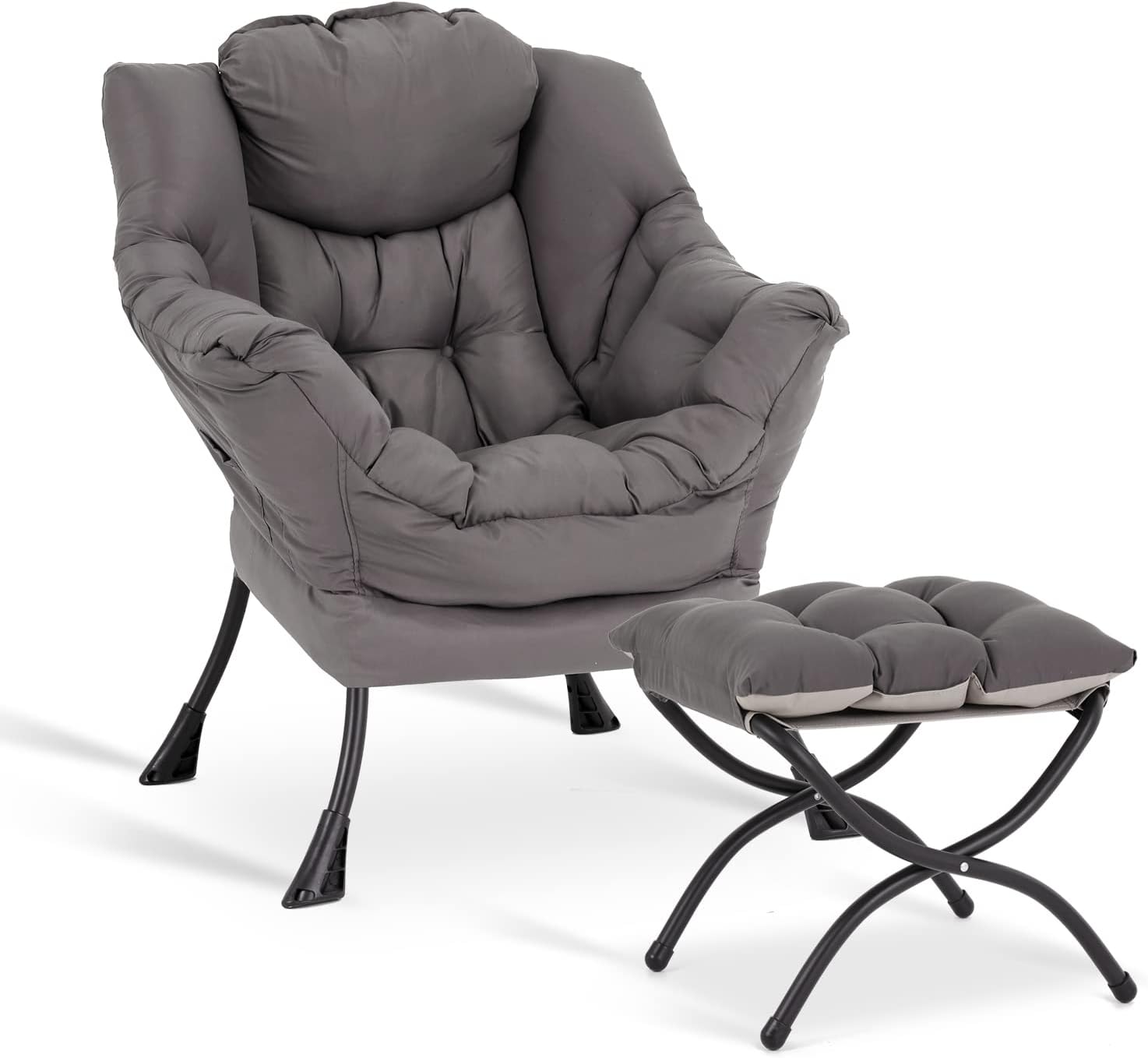 LITA Lazy Chair with Ottoman for Modern Living Room Comfort