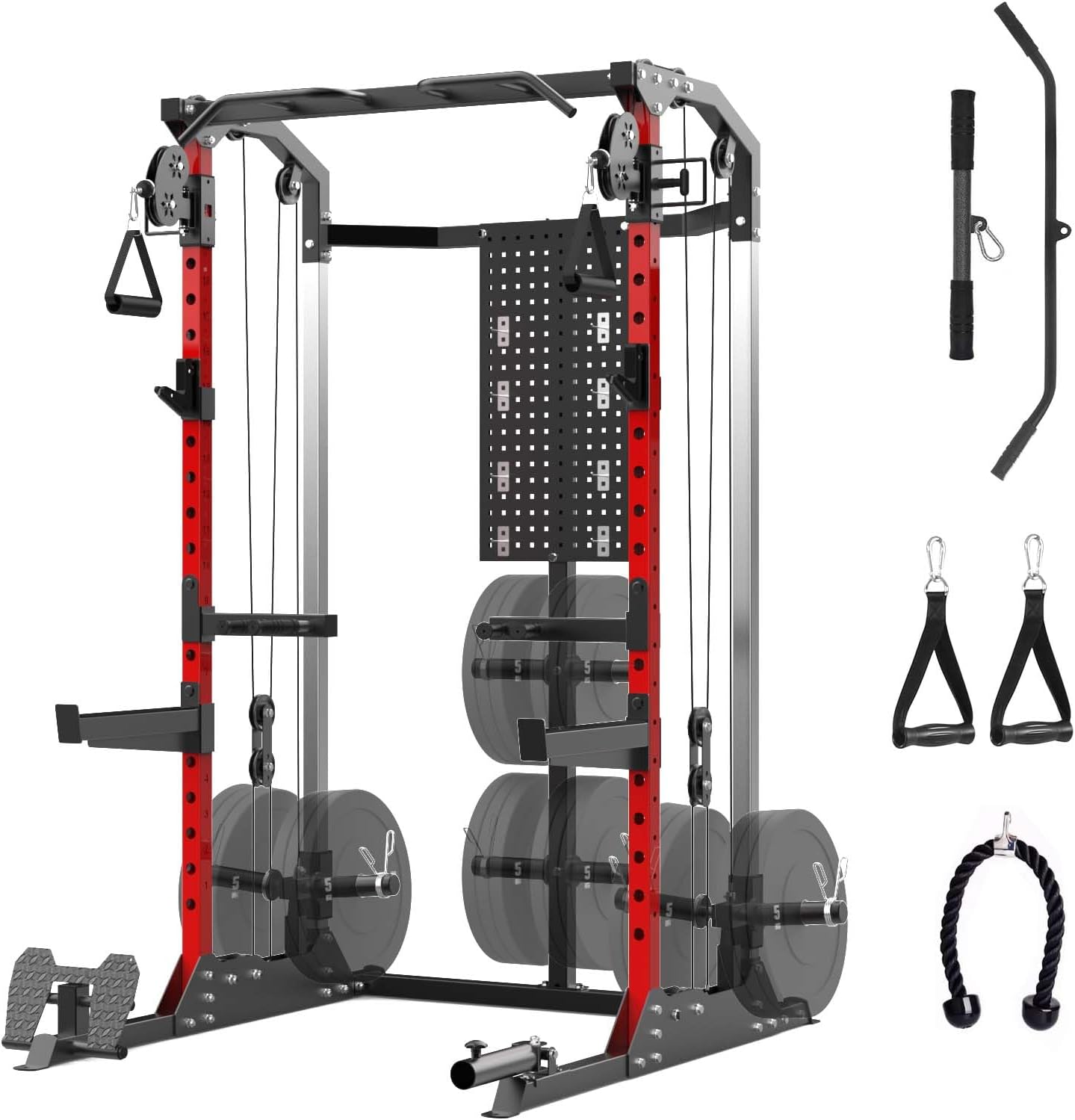 Ultimate Power Cage with Cable Crossover! 2000LB Capacity, GarveeLife