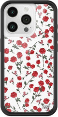 Red Roses Case for iPhone 15 Pro - Stylish Floral Protection