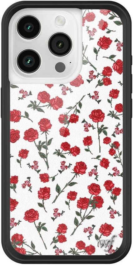 Wildflower Red Roses Case for iPhone 15 Pro - Stylish Protection