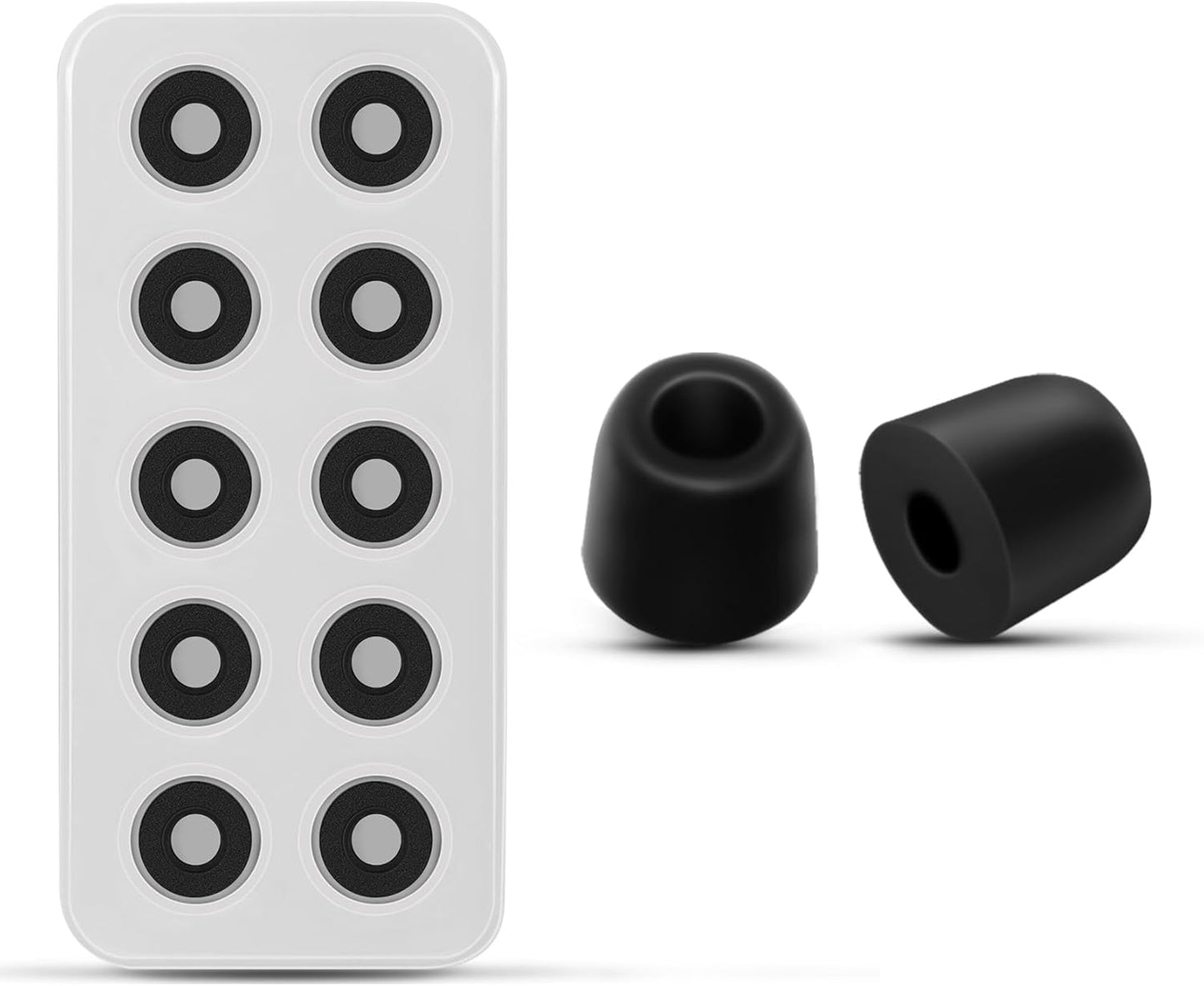SIMOLIO Memory Foam Ear Tips - Noise Isolation for TV Headsets