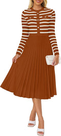 Stylish Striped Midi Dress for Women - Perfect for Any Occasion