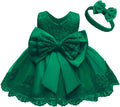 0-6T Toddler Girls Pageant Lace Dress with Headwear - Photo Ready Baby