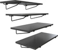 HUHOLE Black Pegboard Shelf 4 Pack for Heavy Duty Organization